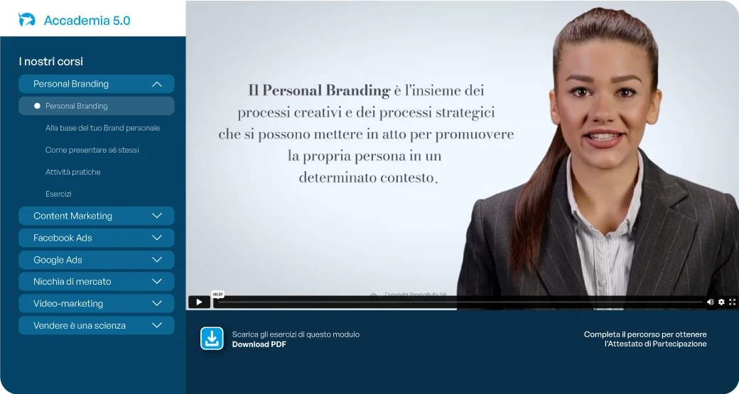 Accademia 5.0 Video Corso